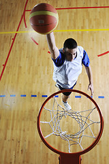 Image showing basketball jump