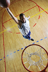 Image showing basketball jump