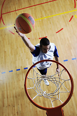 Image showing basketball jump