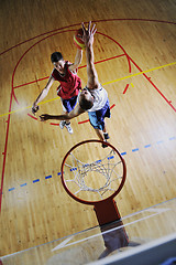 Image showing playing basketball game
