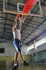 Image showing basketball jump