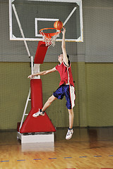 Image showing basketball jump