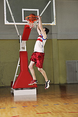 Image showing basketball jump