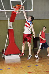 Image showing basketball jump