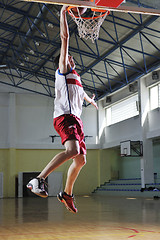 Image showing basketball jump