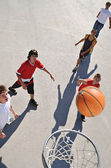 Image showing street basketball