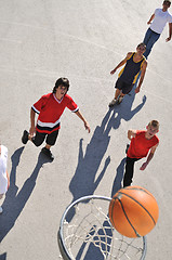 Image showing street basketball