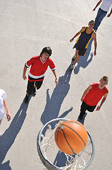 Image showing street basketball