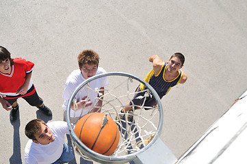 Image showing street basketball