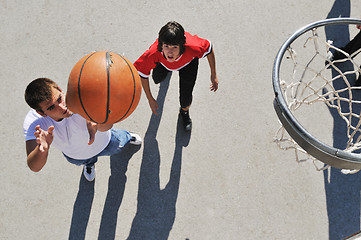 Image showing street basketball