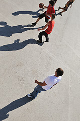 Image showing street basketball