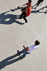 Image showing street basketball