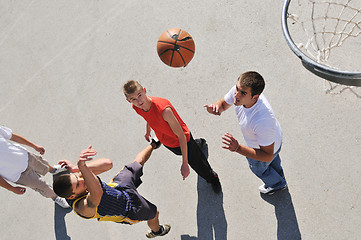 Image showing street basketball