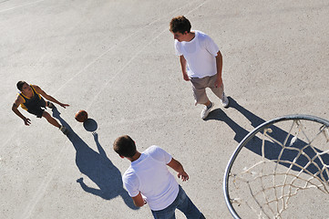 Image showing street basketball