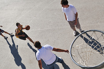 Image showing street basketball