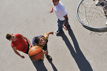 Image showing street basketball