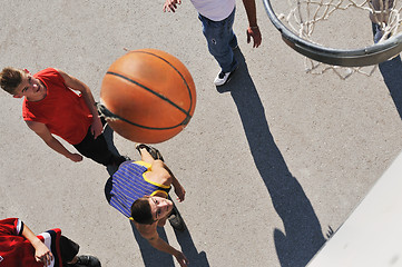 Image showing street basketball