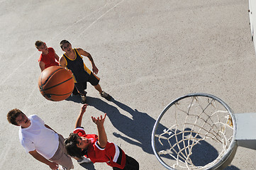 Image showing street basketball