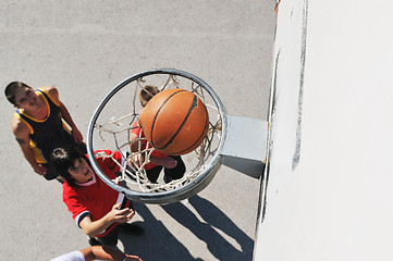 Image showing street basketball