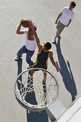 Image showing street basketball