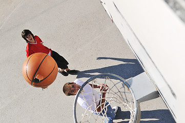 Image showing street basketball