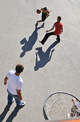 Image showing street basketball