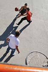 Image showing street basketball