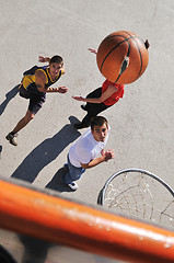 Image showing street basketball