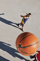 Image showing street basketball