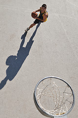 Image showing street basketball