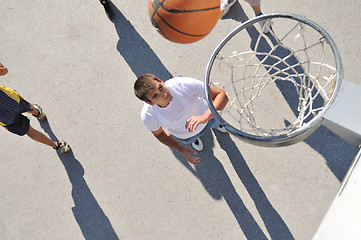 Image showing street basketball