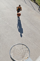 Image showing street basketball