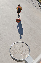 Image showing street basketball