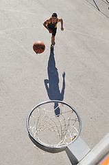 Image showing street basketball