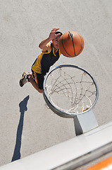 Image showing street basketball