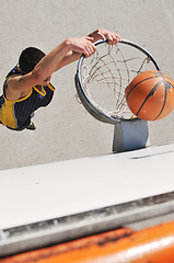 Image showing street basketball