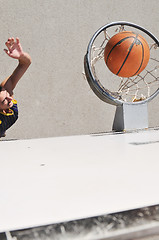 Image showing street basketball