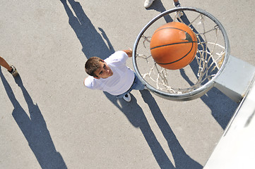 Image showing street basketball