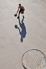 Image showing street basketball