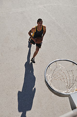 Image showing street basketball