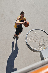 Image showing street basketball