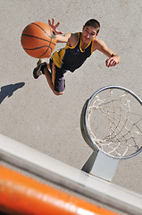 Image showing street basketball