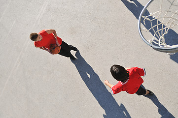 Image showing street basketball