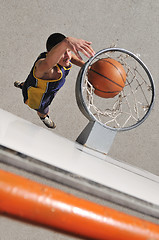 Image showing street basketball