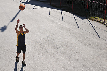 Image showing street basketball