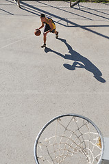 Image showing street basketball