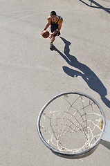 Image showing street basketball