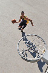 Image showing street basketball