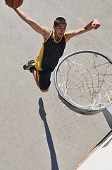 Image showing street basketball