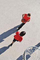 Image showing street basketball